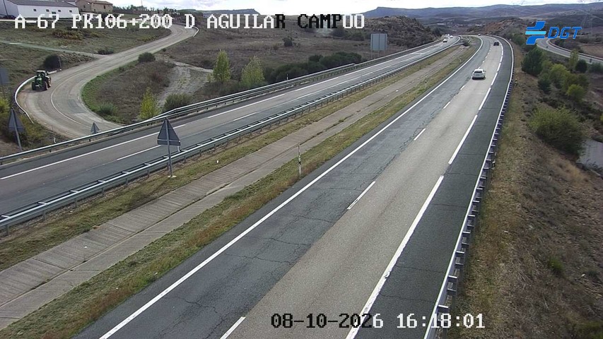 Cámara de tráfico en la A-67, km 106.2