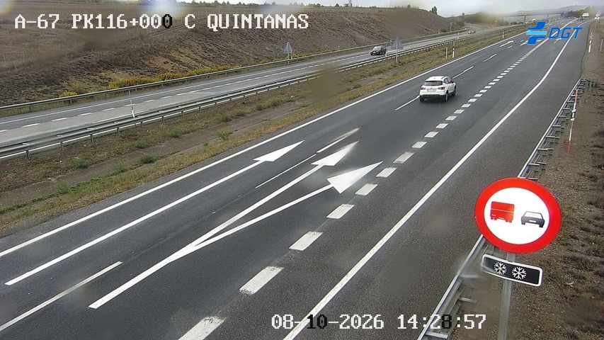 Cámara de tráfico en la A-67, km 116.0