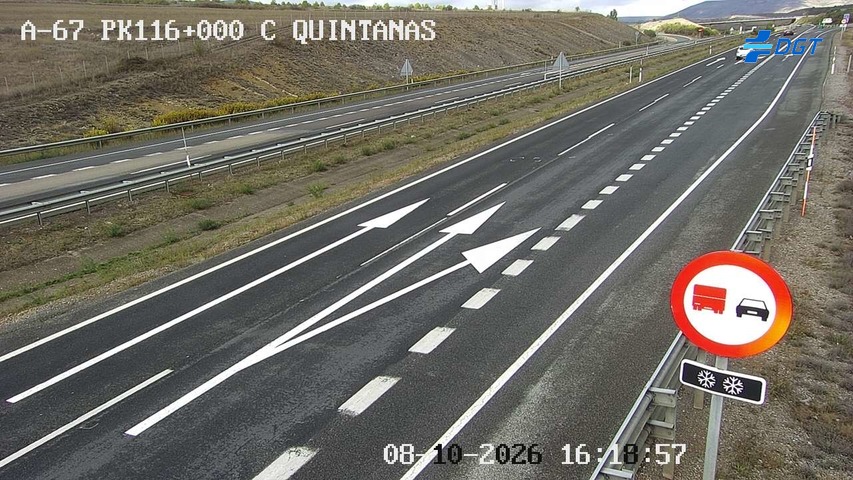 Cámara de tráfico en la A-67, km 116.0