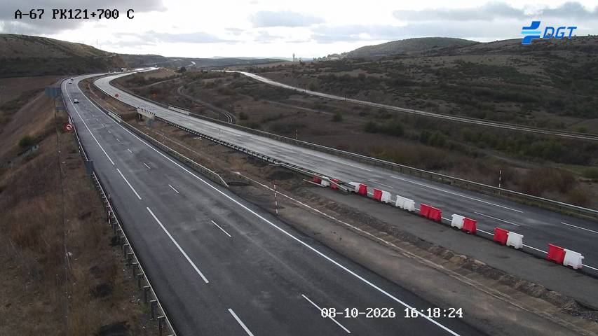 Cámara de tráfico en la A-67, km 121.7