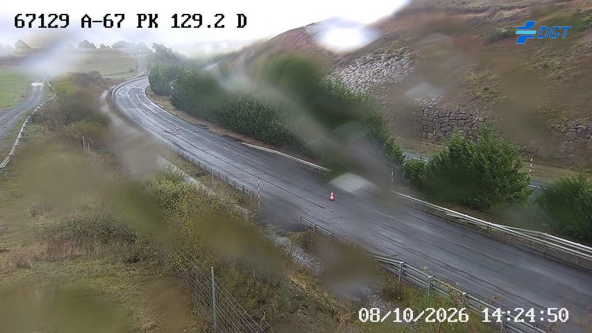 Cámara de tráfico en la A-67, km 129.2