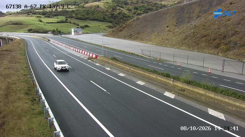 Cámara de tráfico en la A-67, km 137.9