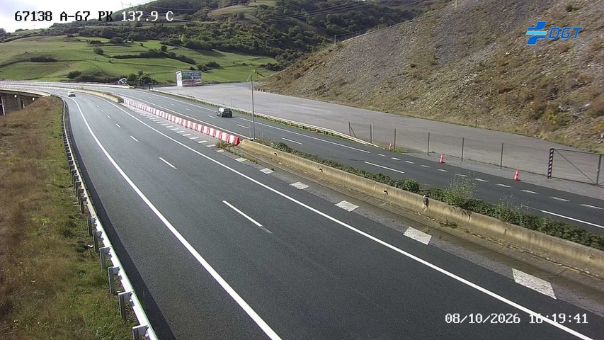 Cámara de tráfico en la A-67, km 137.9