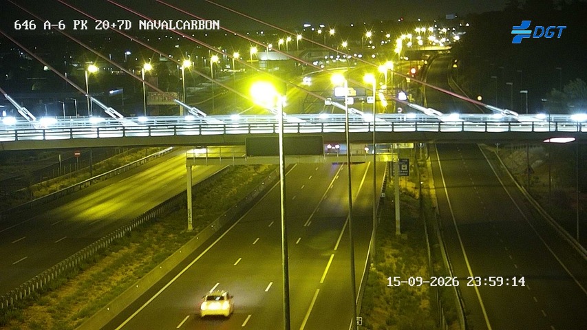 Imagen cámara A-6 Madrid Kilómetro 20,7