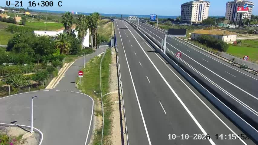 Cámara de tráfico en la V-21, km 16.3