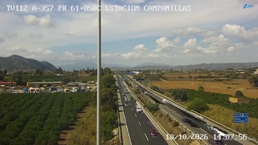 Cámara de tráfico en la A-357, km 61.85