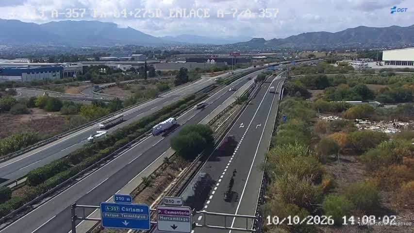 Cámara de tráfico en la A-357, km 64.275