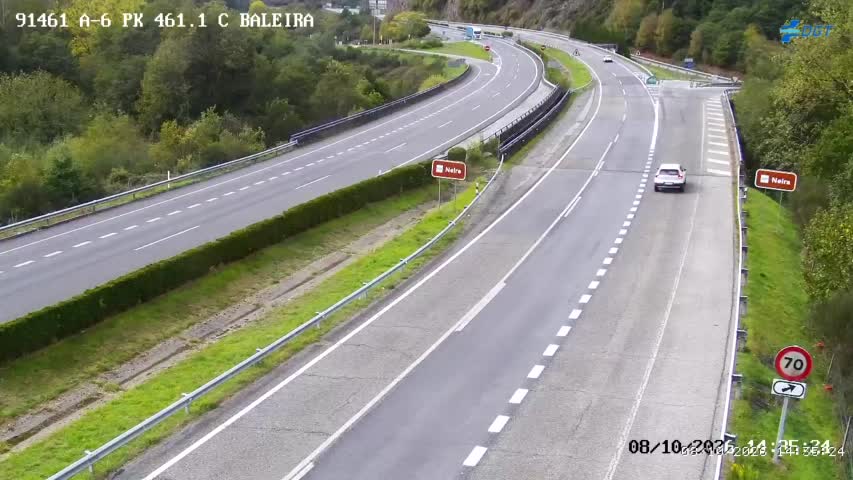 Cámara de tráfico en la A-6, km 461.1