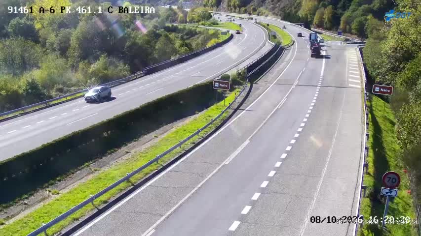 Cámara de tráfico en la A-6, km 461.1