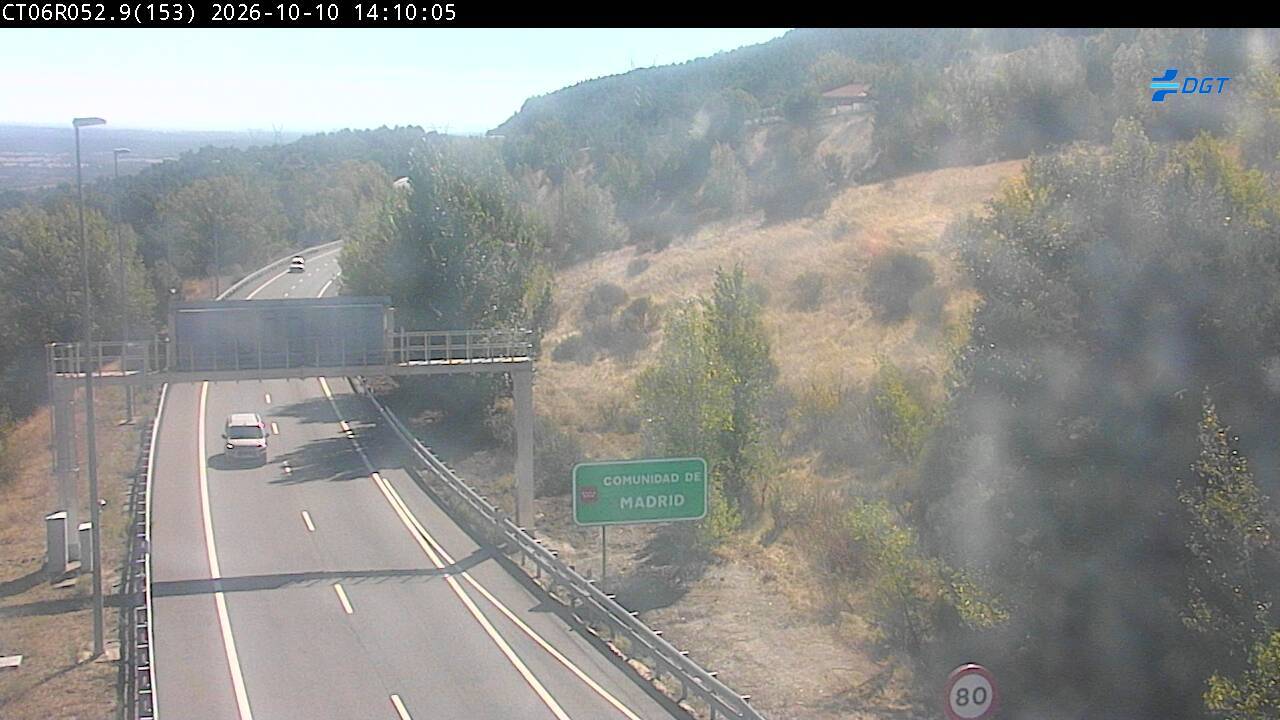 Cámara de tráfico en la AP-6, km 52.978
