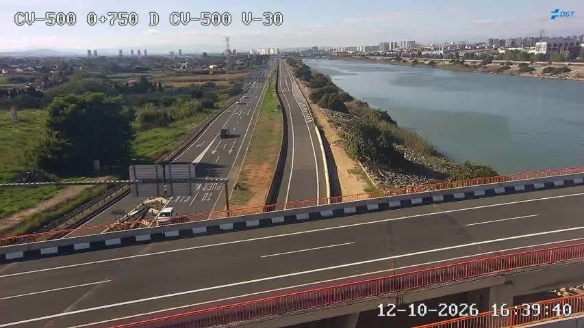 Cámara de tráfico en la CV-500, km 0.75