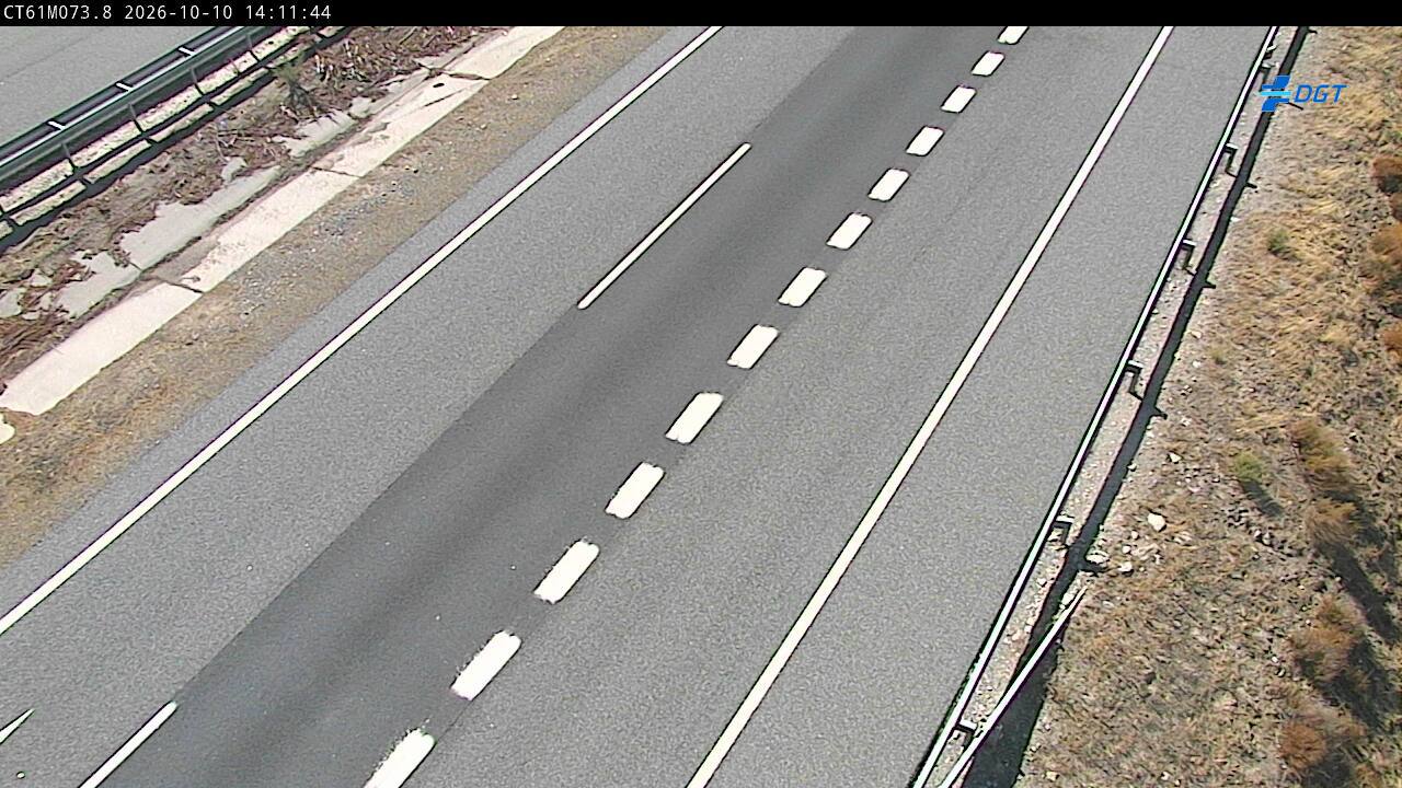 Cámara de tráfico en la AP-61, km 73.8