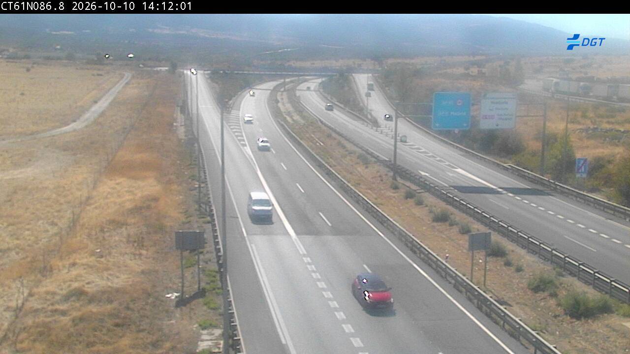 Cámara de tráfico en la AP-61, km 86.8