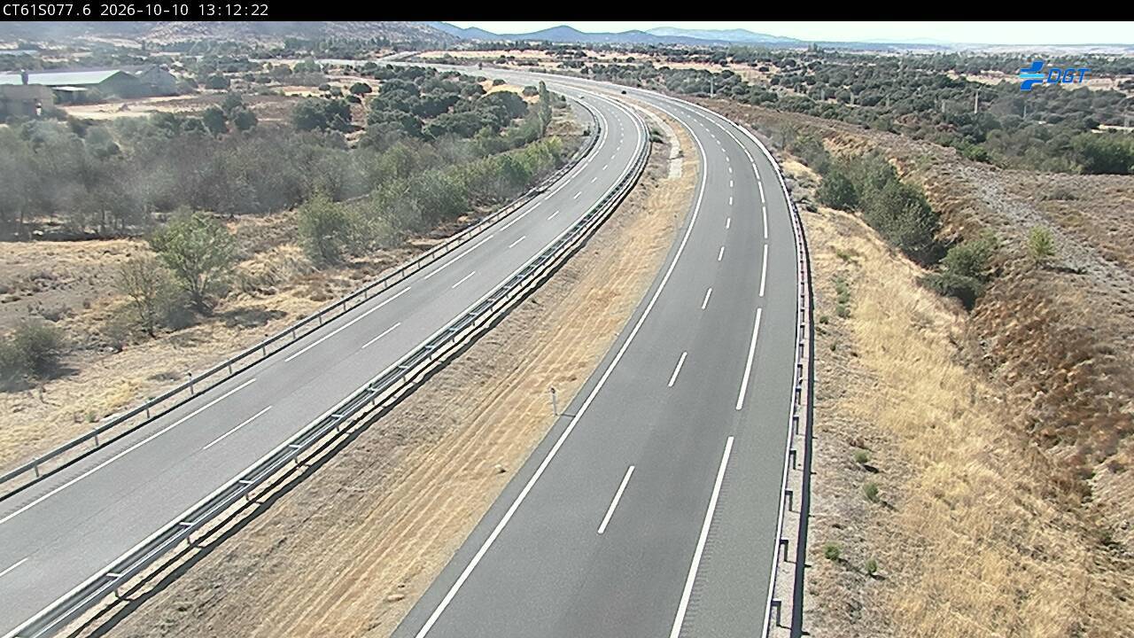 Cámara de tráfico en la AP-61, km 77.6