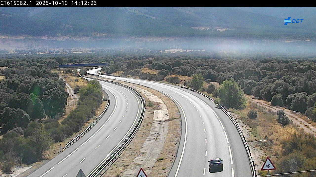 Cámara de tráfico en la AP-61, km 82.1