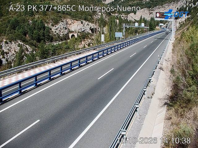 Cámara de tráfico en la A-23, km 377.865