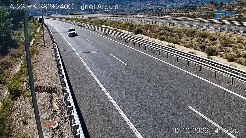 Cámara de tráfico en la A-23, km 382.24