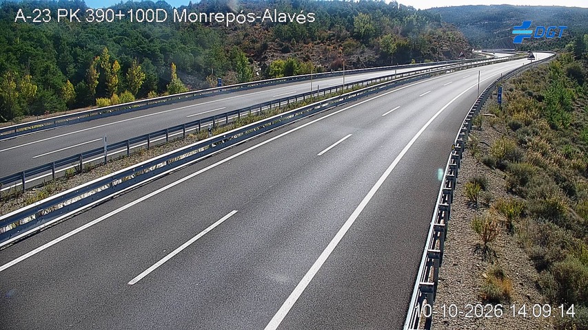 Cámara de tráfico en la A-23, km 390.1