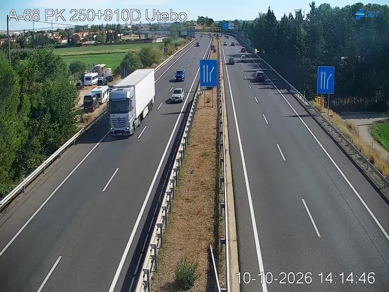 Cámara de tráfico en la A-68, km 250.91