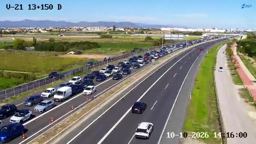 Cámara de tráfico en la V-21, km 13.15