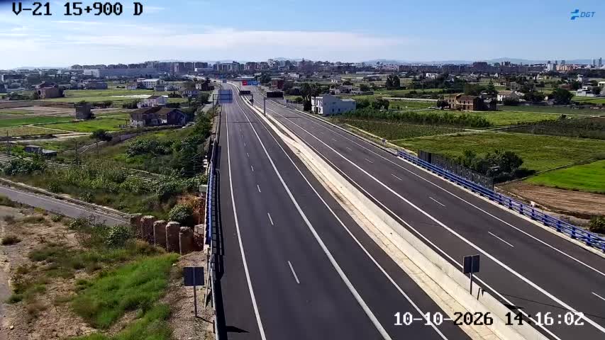 Cámara de tráfico en la V-21, km 15.9