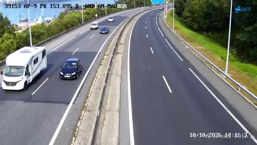 Cámara de tráfico en la AP-9, km 153.095