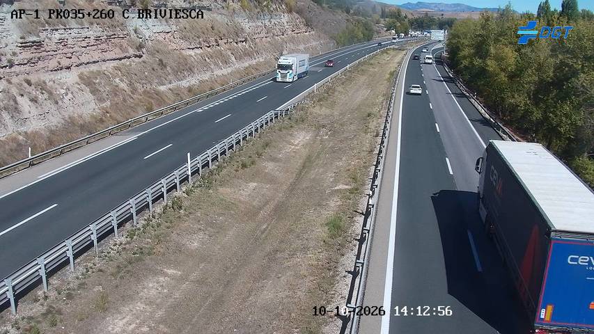 Cámara de tráfico en la AP-1, km 35.26