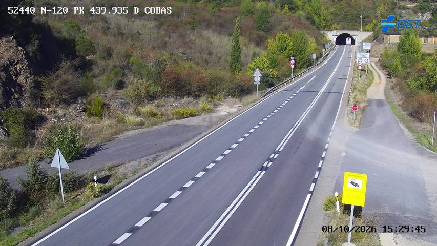 Cámara de tráfico en la N-120, km 439.945