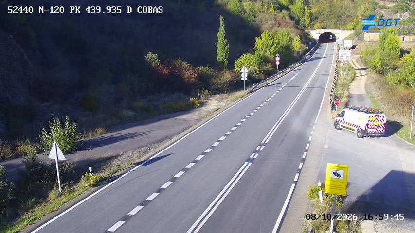 Cámara de tráfico en la N-120, km 439.945