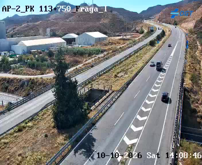 Cámara de tráfico en la AP-2, km 113.75