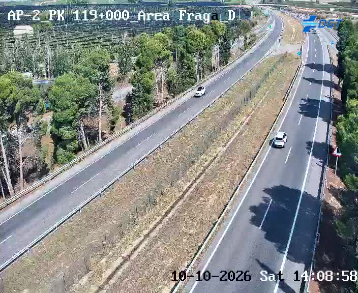 Cámara de tráfico en la AP-2, km 119.0