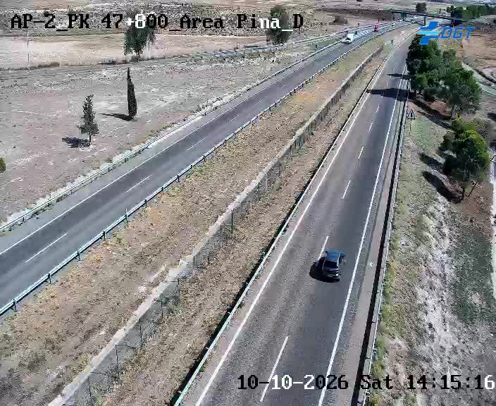 Cámara de tráfico en la AP-2, km 47.8