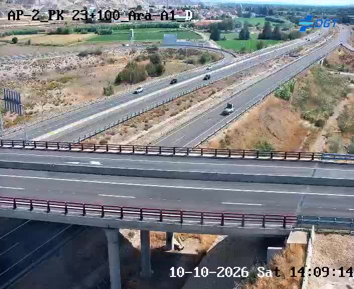 Cámara de tráfico en la AP-2, km 23.1