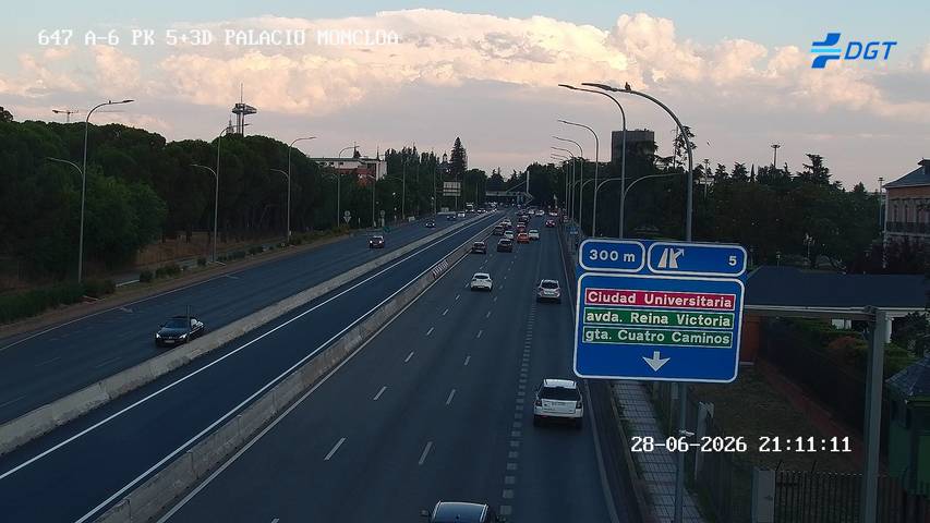 Cámara A-6 Provincia de Madrid KM 5,3