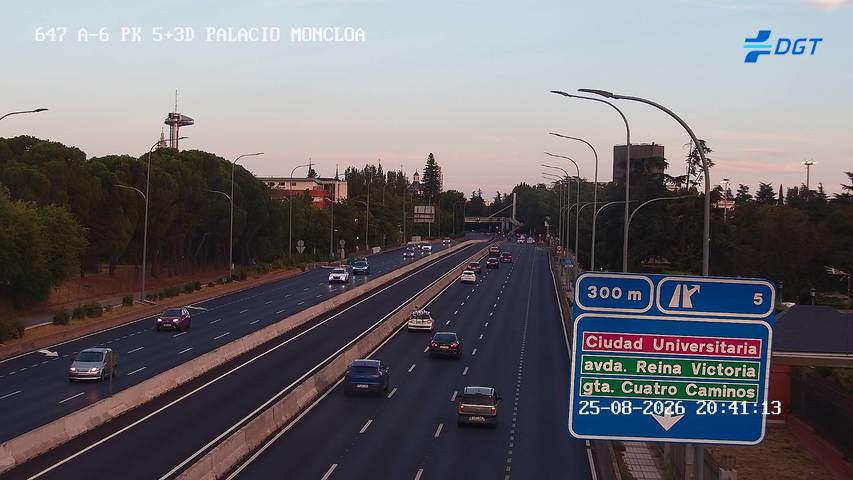 Cámara A-6 Provincia de Madrid KM 5,3