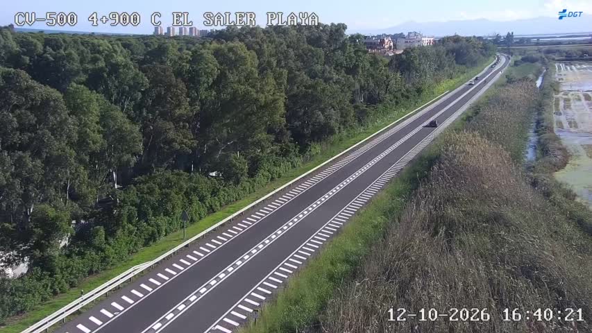 Cámara de tráfico en la CV-500, km 4.9