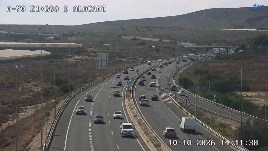 Cámara de tráfico en la A-70, km 21.6
