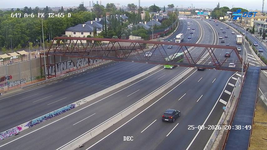 Cámara A-6 Provincia de Madrid KM 12,6