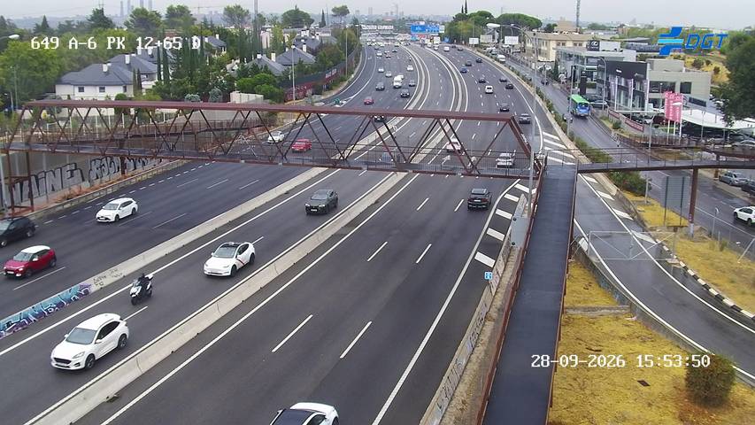 Cámara A-6 Provincia de Madrid KM 12,6