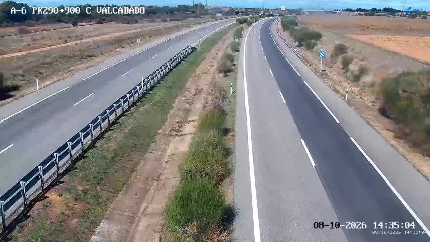 Cámara de tráfico en la A-6, km 290.9