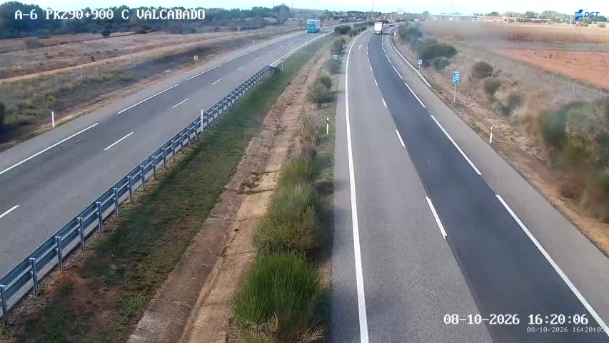 Cámara de tráfico en la A-6, km 290.9