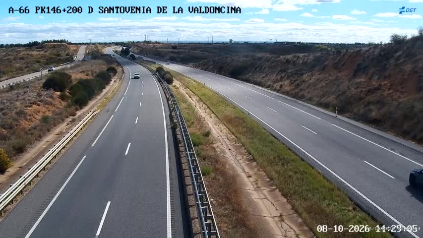Cámara de tráfico en la A-66, km 146.2