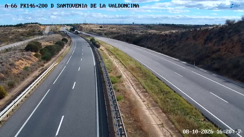 Cámara de tráfico en la A-66, km 146.2