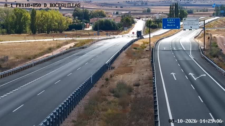 Cámara de tráfico en la A-1, km 118.85