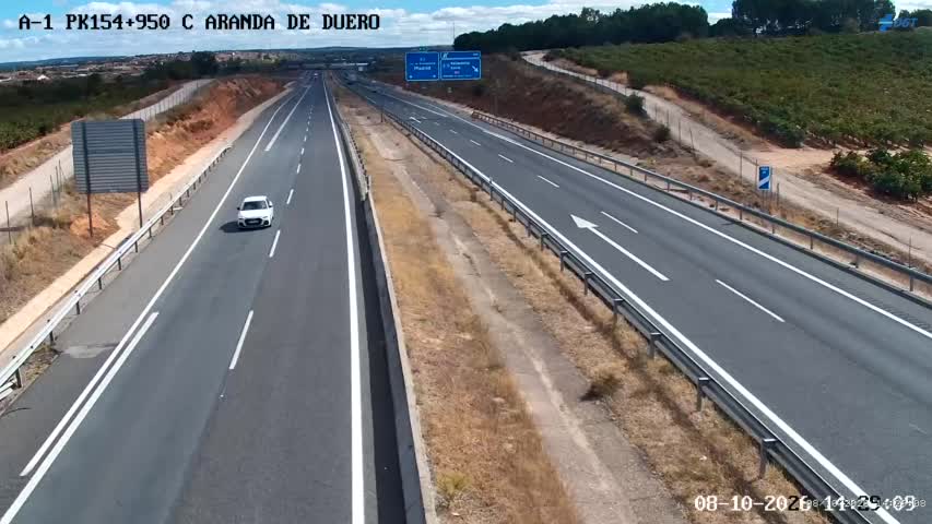 Cámara de tráfico en la A-1, km 154.95
