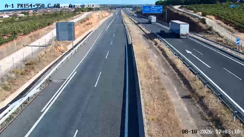 Cámara de tráfico en la A-1, km 154.95
