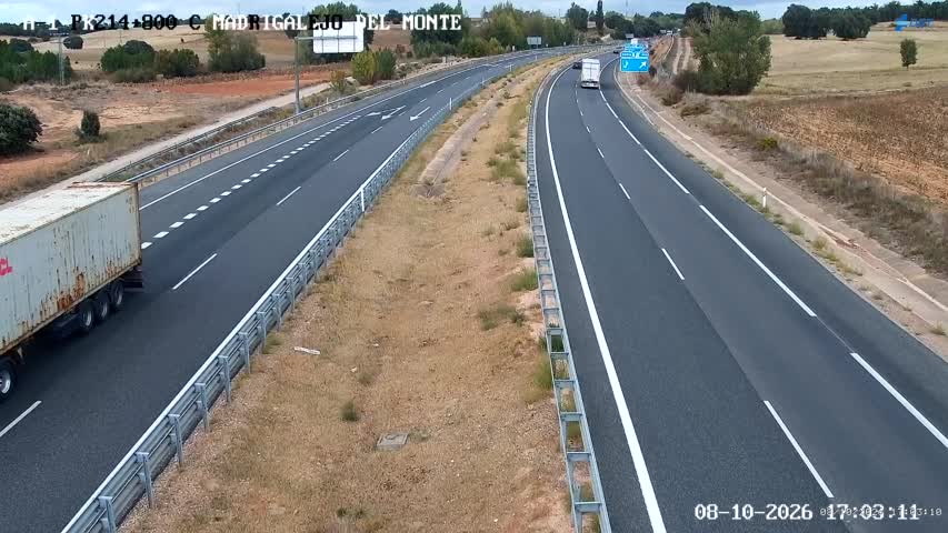 Cámara de tráfico en la A-1, km 214.8