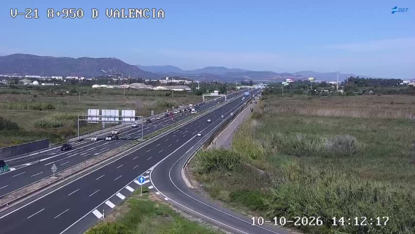 Cámara de tráfico en la V-21, km 8.95