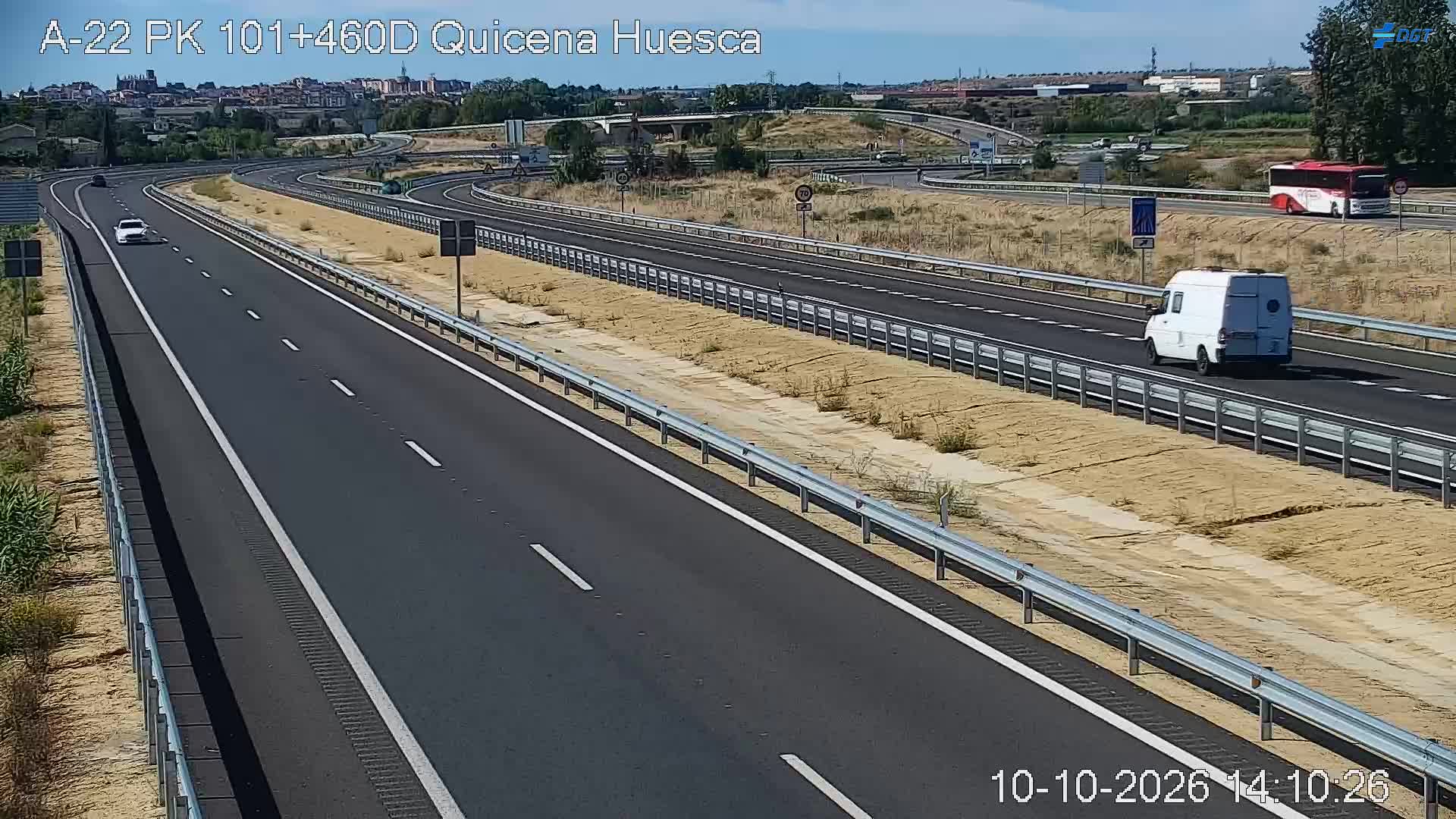 Cámara de tráfico en la A-22, km 101.46