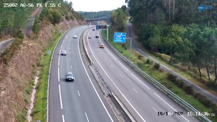 Cámara de tráfico en la AG-56, km 1.55